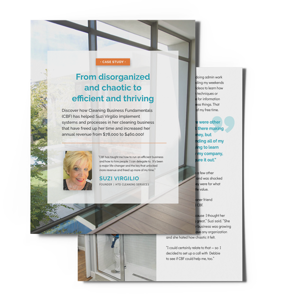 Mockup up of Suzi's case study